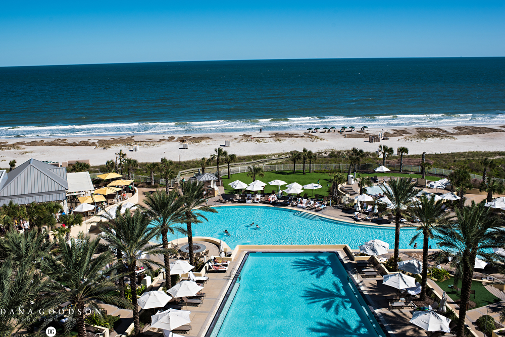 Omni at Amelia Island Plantation oceanfront view overlooking pool 